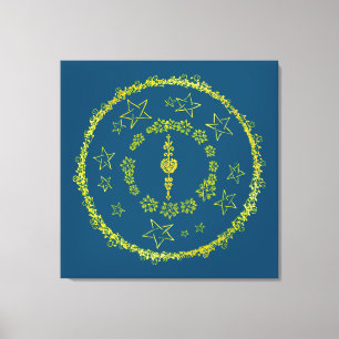 Star Mandala - Lienzo envuelto