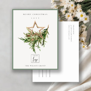 Star Ornament Pine Fauna Logo Feliz Navidad