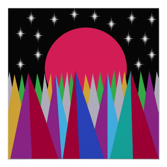 Star Sunset Glossy Poster (Anverso)