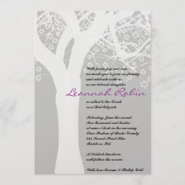 STAR TREE Bar Bat Mitzvah Invitación