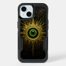 Starburst de Ojo Verde Negro y Oro Occult