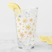 Starburst Retro Atomic MidCentury Mod Red & Gold