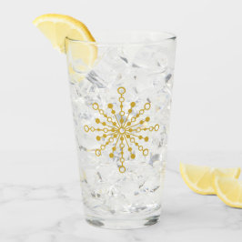 Starburst Retro Atomic MidCentury Mod Red & Gold