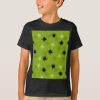 Starburts verdes atómicos lanza camiseta para niño