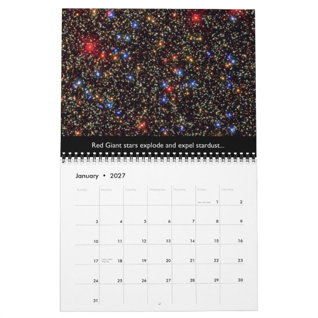 Stardust al calendario de Stardust 2012 (Jan 2027)