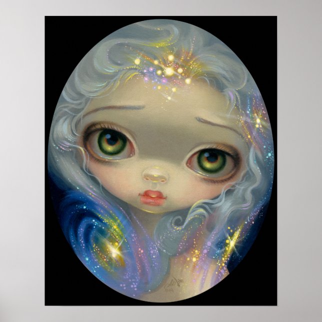 Stardust Angel ART PRINT arte de ojos grandes (Frente)