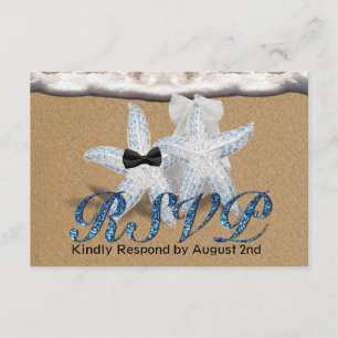 Starfish Beach Aqua RSVP