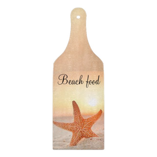 Starfish Beach con tabla de corte de vidrio (Anverso)