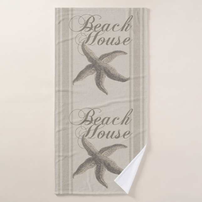 Starfish Beach House Seashore Coastre (Toalla de baño)