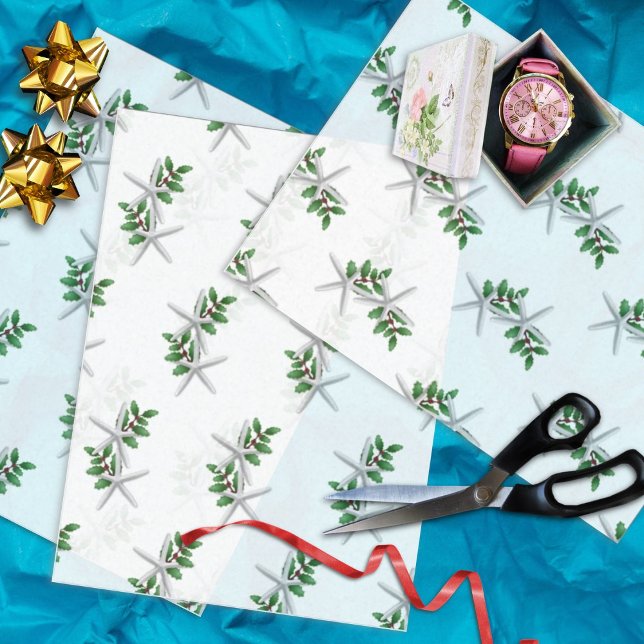 Starfish blanco en papel de debate de Navidades ho (Subido por el creador)