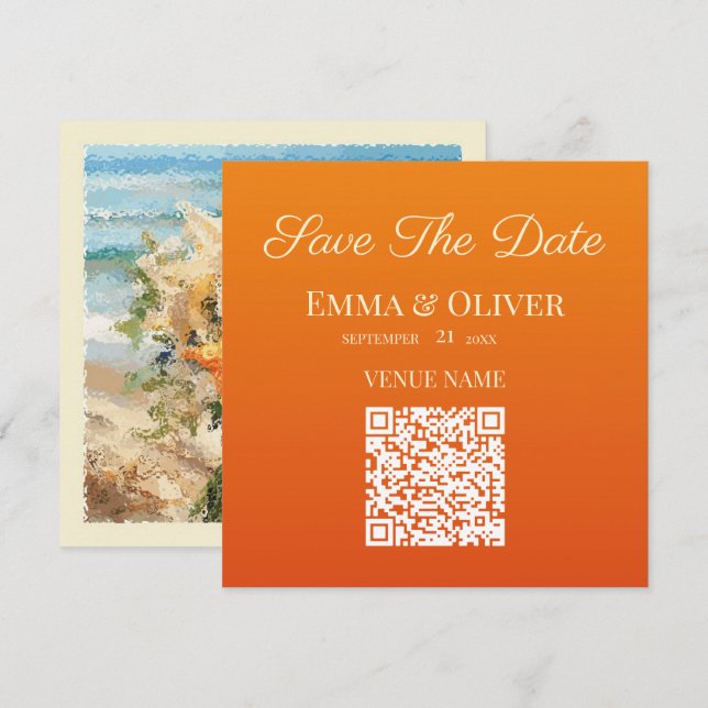 Starfish Bouquet Beach Wedding Guardar La Tarjeta  (Anverso / Reverso)