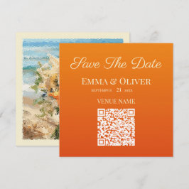 Starfish Bouquet Beach Wedding Guardar La Tarjeta 