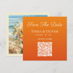 Starfish Bouquet Beach Wedding Guardar La Tarjeta