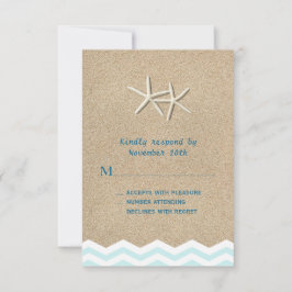 Starfish Chevron RSVP