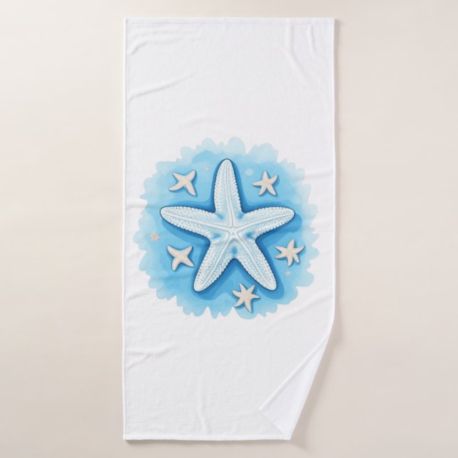 Starfish en azul (Toalla de baño)