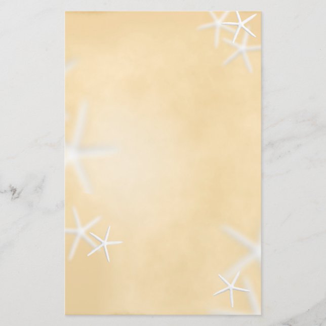 Starfish en papel de escritura marrón (Anverso)