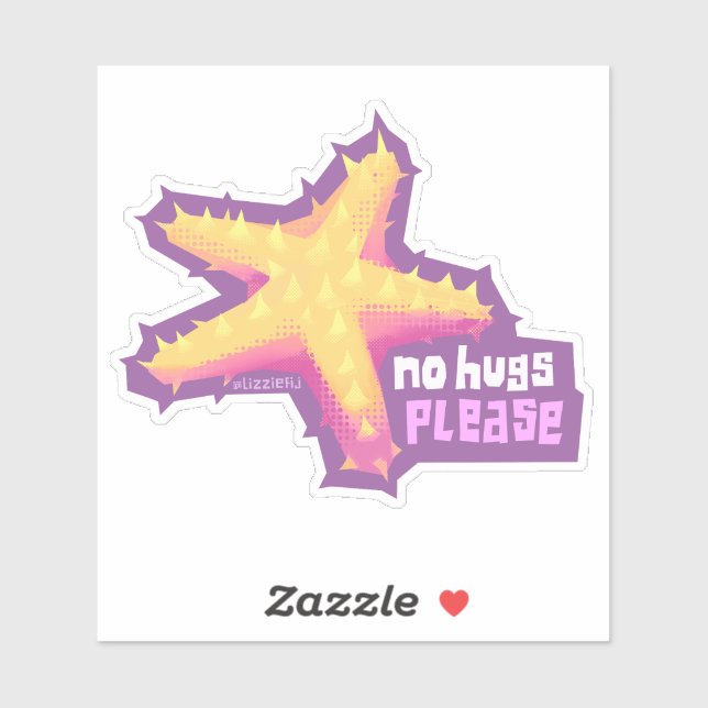 Starfish introvertebrado - pegatina medio (Hoja)