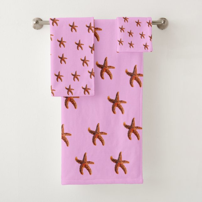 Starfish o estrella del mar en rosa (In situ)