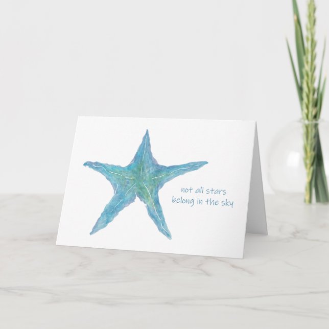 Starfish - Tarjeta de saludo de no todas las estre (Anverso)