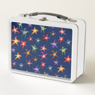 Starfishes coloridas, estrellas del mar Lunchbox