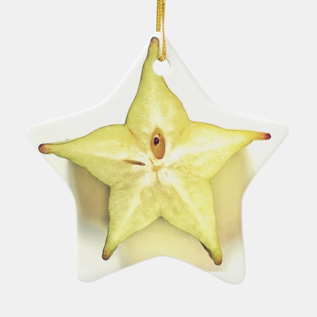 Starfruit Dble-Echó a un lado ornamento de la (Atrás)