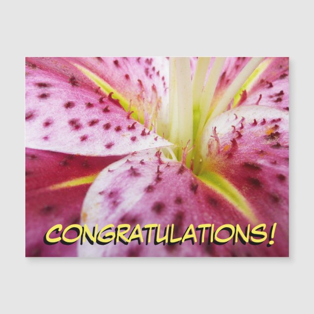 Stargazer Lily Bright Magenta Floral (Anverso)