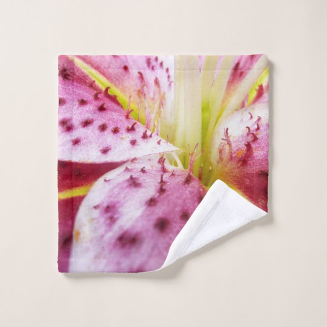 Stargazer Lily Bright Magenta Floral (Toallita)