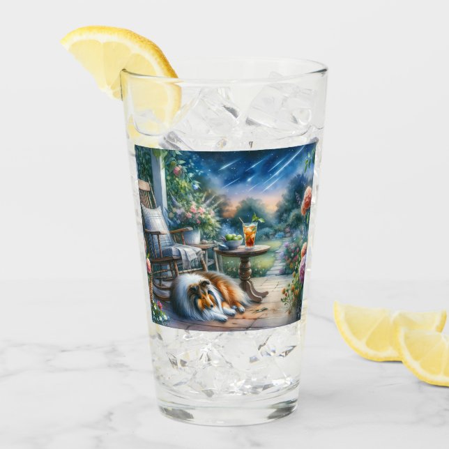 Starlit Garden Porch Sheltie Dream (Anverso (hielo))