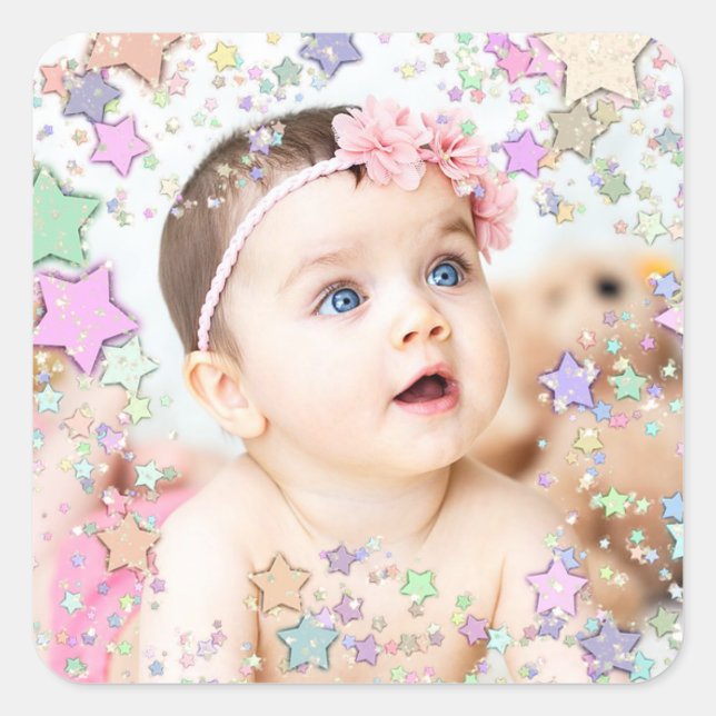 Starry Baby Photo Pegatina (Anverso)