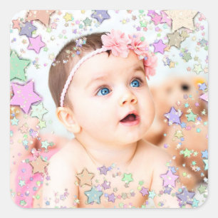 Starry Baby Photo Pegatina