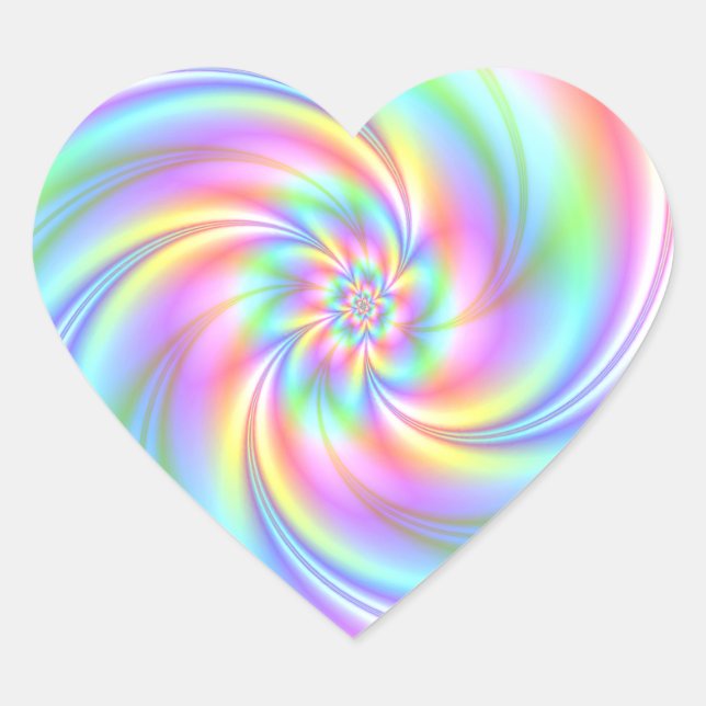 Starry Chica Pegatinas de corazón rosado (Anverso)