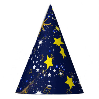 Starry Night Dark Blue Sky Fiesta Gorra