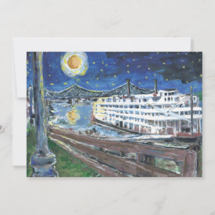 Starry Night River Invitación a personalizar