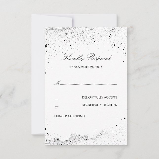 Starry Night Wedding RSVP (Anverso)