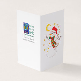 Starry Santa Snowman *paquete de 25 tarjetas de va