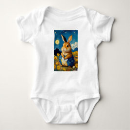 Starry Spring Bunny Baby Body Suite