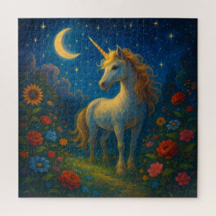 Starry Unicorn Garden - El rompecabezas nocturno m