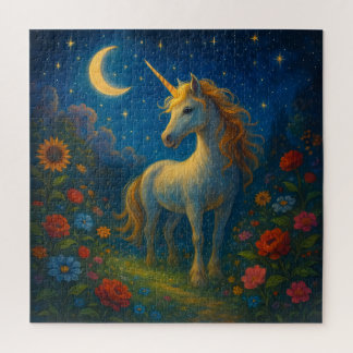 Starry Unicorn Garden - El rompecabezas nocturno m