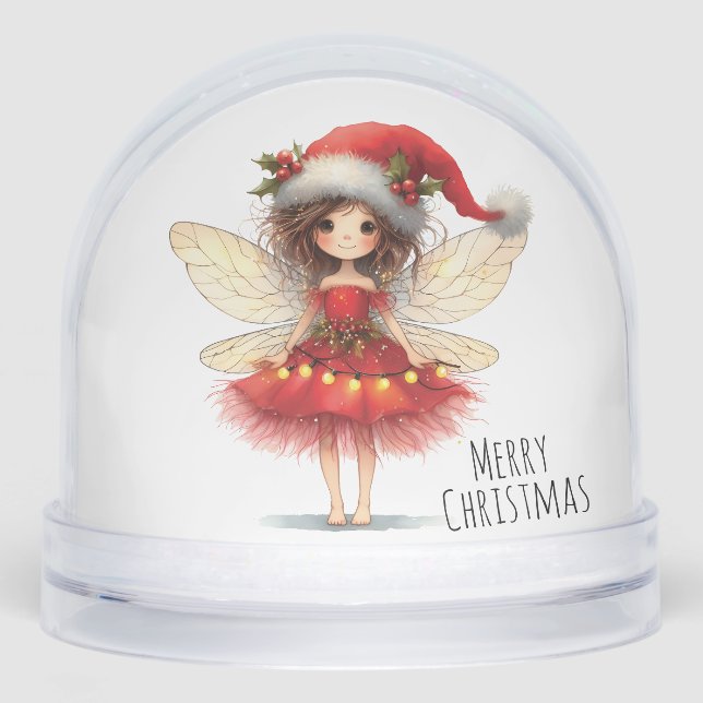 Starry Winged Fairy Holiday Card (Anverso)