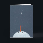Stars Snowman en memoria de la tarjeta de Navidade<br><div class="desc">Esta tarjeta de Navidades de recuerdo muestra a un muñeco de nieve mirando las estrellas y a un proverbio esquimal. Tal vez no sean estrellas en el cielo, sino más bien aberturas donde nuestros seres queridos sonríen para hacernos saber que son felices. Es grandioso compartir con amigos y familiares para...</div>