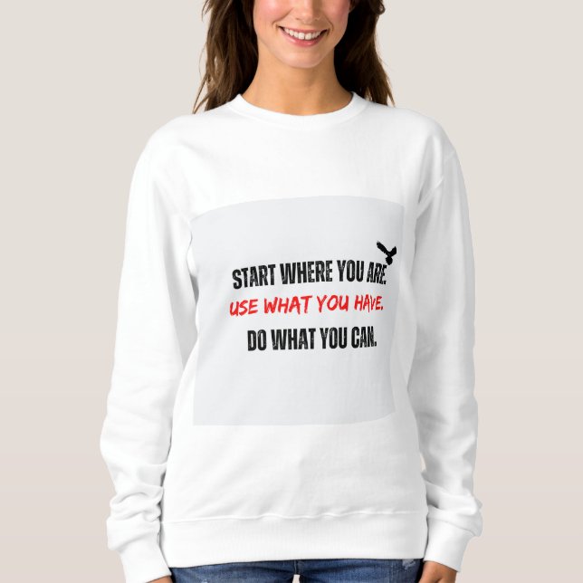 Start Where You Are Empowering Long Sleeve Top Red (Anverso)