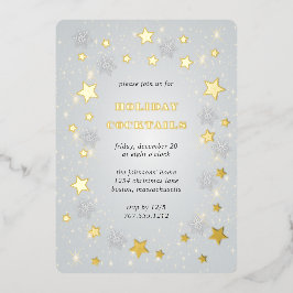Stary Navidades Sky | Invitación al Relieve metali