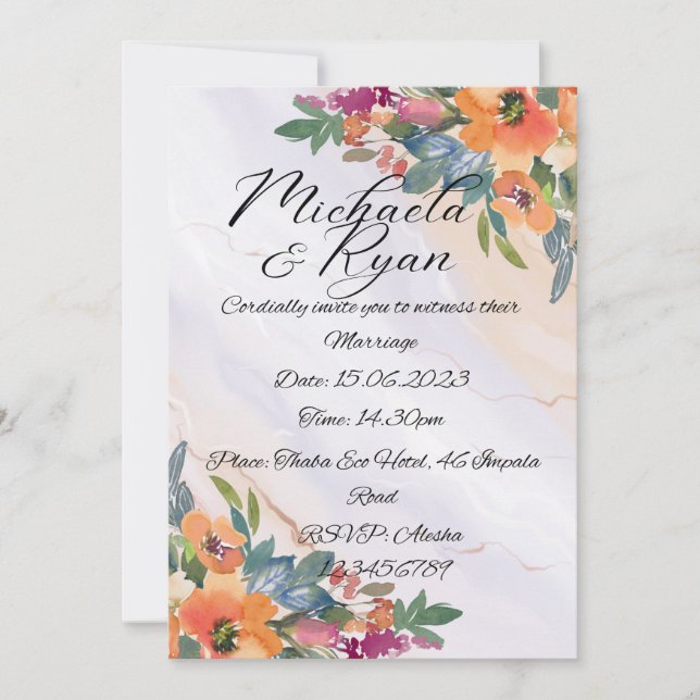 Stationery boda: Invitaciones a la boda (Anverso)