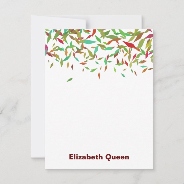 Stationery de invitaciones de Relieve metalizado d (Anverso)