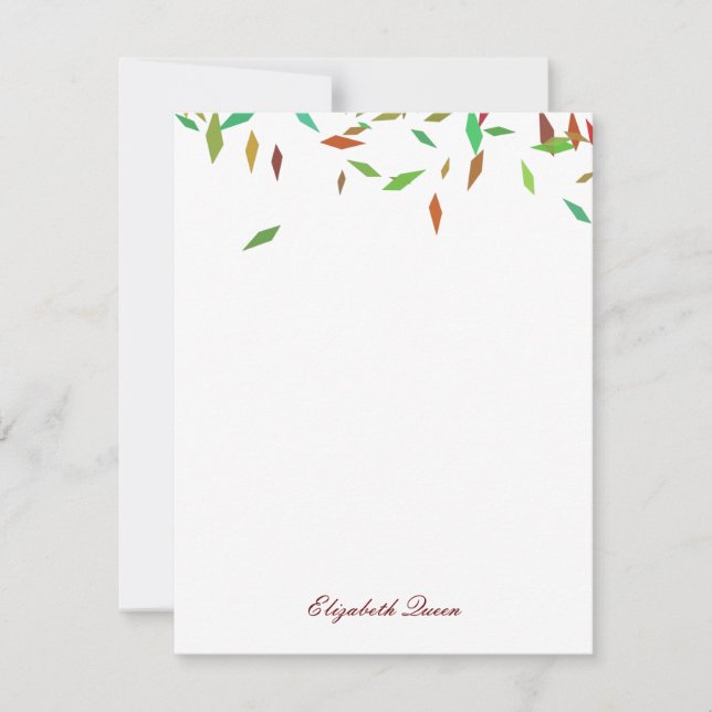 Stationery de invitaciones de Relieve metalizado d (Anverso)