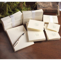 Stationery personalizada de monograma de guión Gra