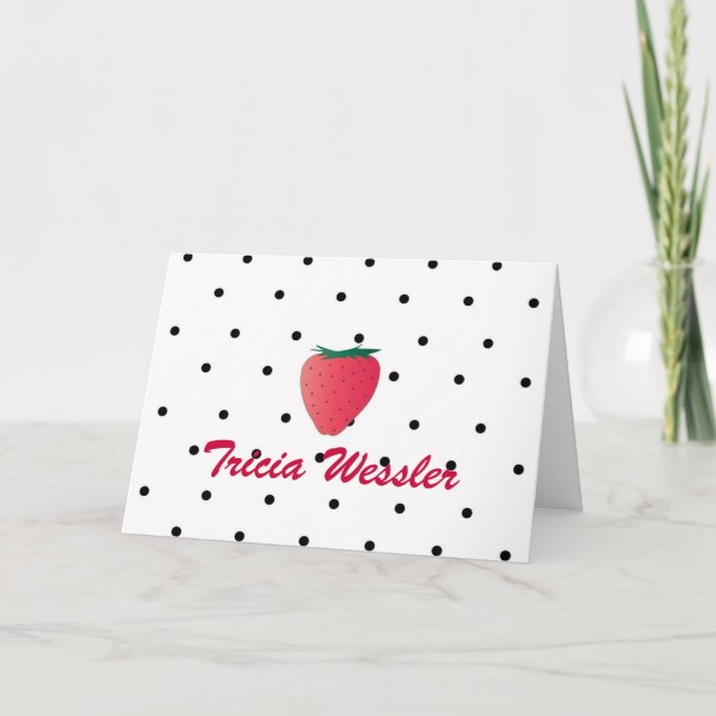 Stationery personalizada - Tarjeta de nota de fres (Anverso)