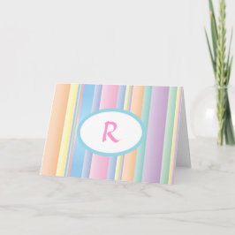 Stationery personalizada - Tarjeta de nota de raya
