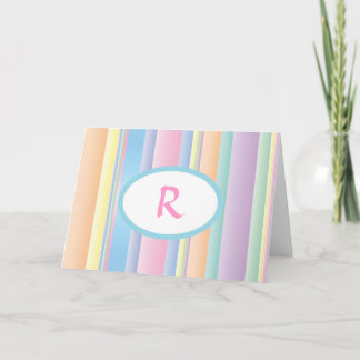 Stationery personalizada - Tarjeta de nota de raya