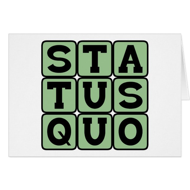 Statu Quo, Igual Que Siempre (Anverso (Horizontal))